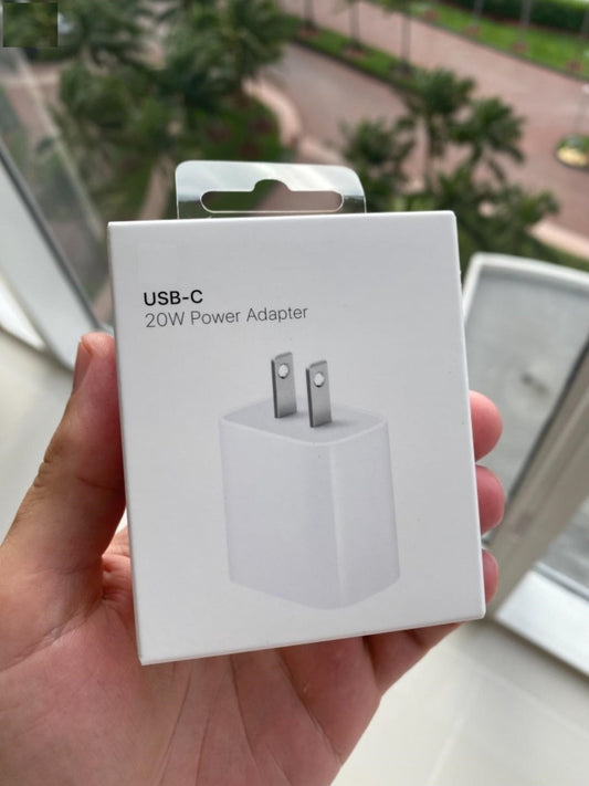 20W USB-C 2 Pin Fast Charging Adapter – Compatible with Android & iPhone Devices