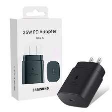 Samsung 25W PD Charger with Type-C Cable 2-Pin Super Fast Charging Version – Black(Mercantile Original)